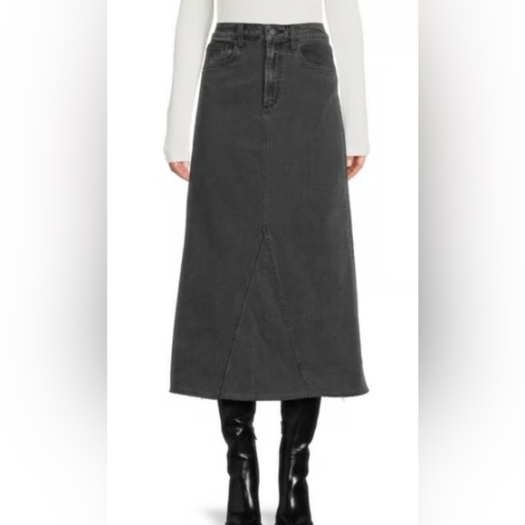 Joe's Jeans Women’s Amelia A-Line Denim Skirt Gray Black in Color Size 26 - Picture 1 of 11